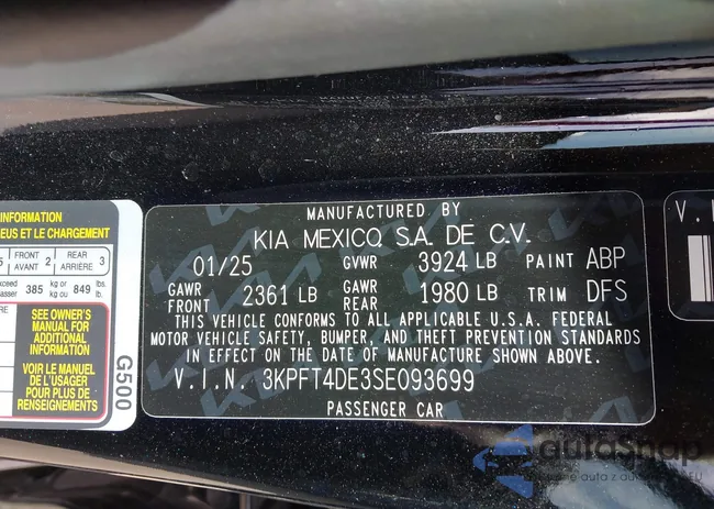 3KPFT4DE3SE093699: 43340683