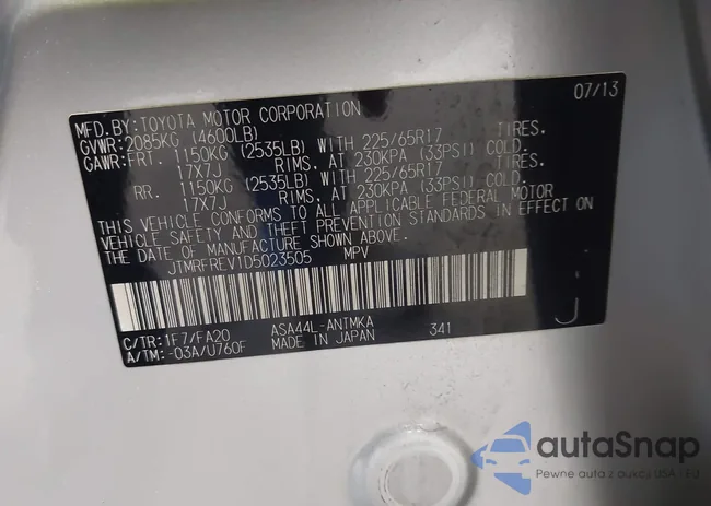 JTMRFREV1D5023505: 43342053