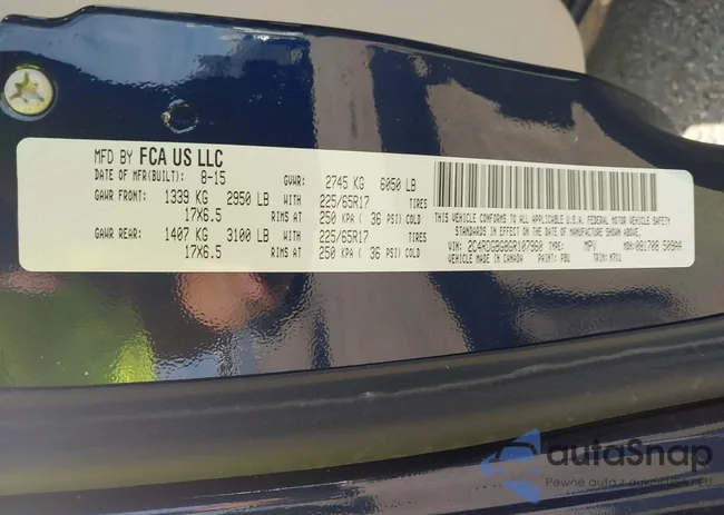 2C4RDGBG8GR107960: 43342086