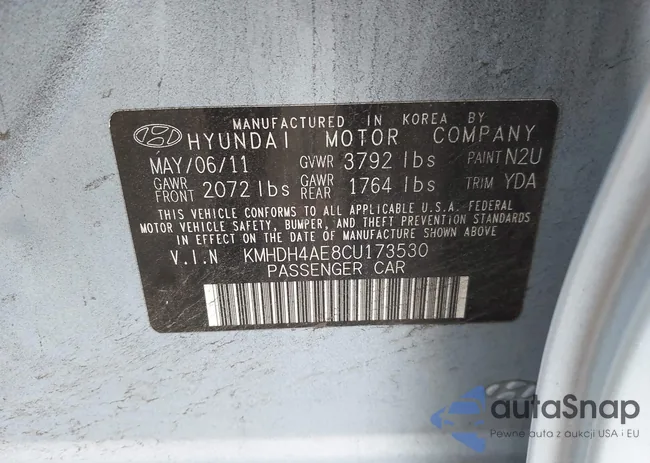 KMHDH4AE8CU173530: 43342106