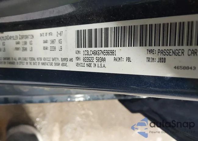 1C3LC46K67N596981: 43342189