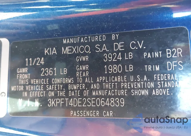 3KPFT4DE2SE064839: 43342243