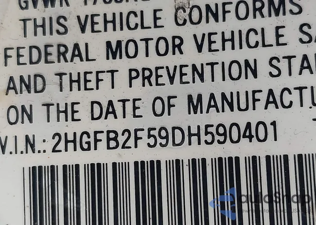 2HGFB2F59DH590401: 43341408