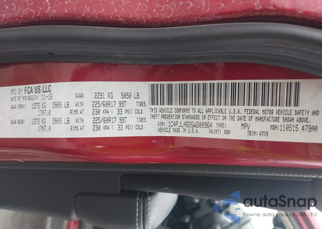 1C4PJLAB2GW200964: 43341418