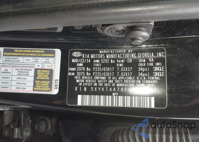 5XYKT4A78FG578465: 43341602