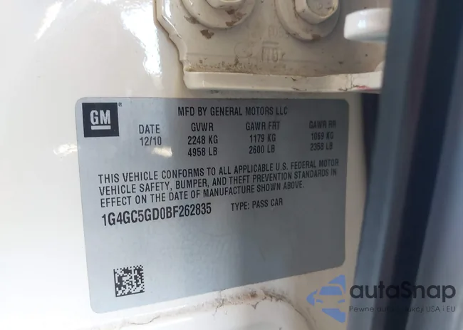 1G4GC5GD0BF262835: 43341632