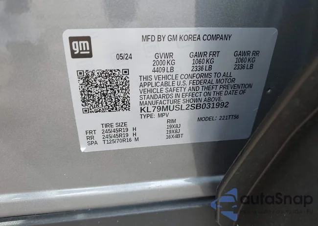 KL79MUSL2SB031992: 43342686