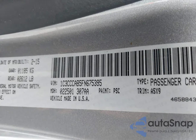 1C3CCCAB5FN675395: 43342829