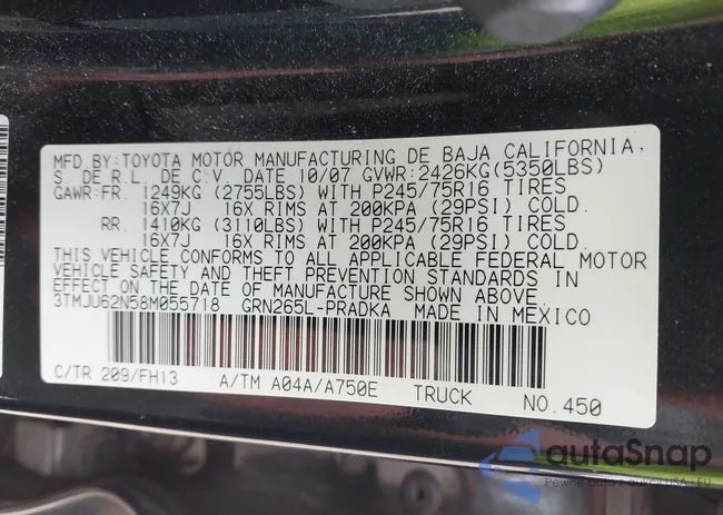 3TMJU62N58M055718: 43342892