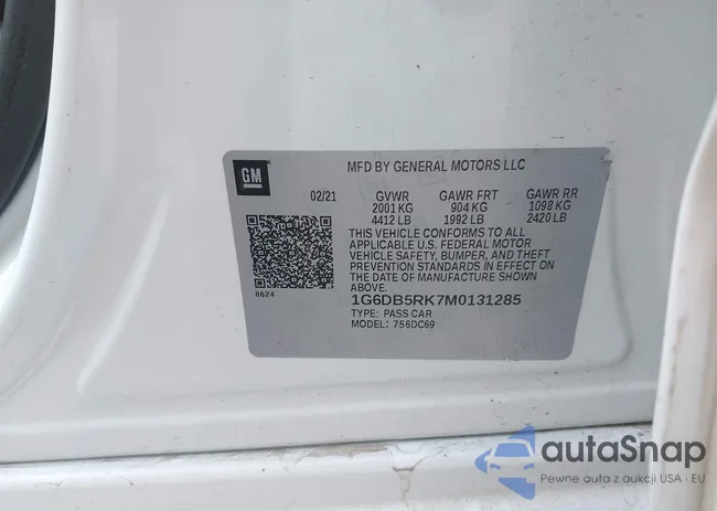 1G6DB5RK7M0131285: 43342932