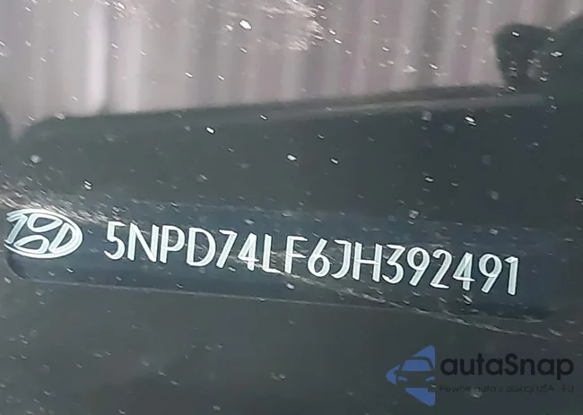 5NPD74LF6JH392491: 43343254