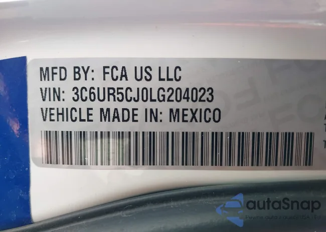 3C6UR5CJ0LG204023: 43342287