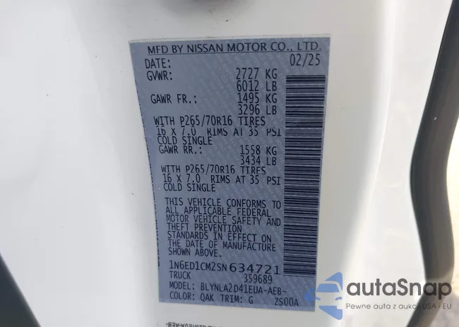 1N6ED1CM2SN634721: 43342323