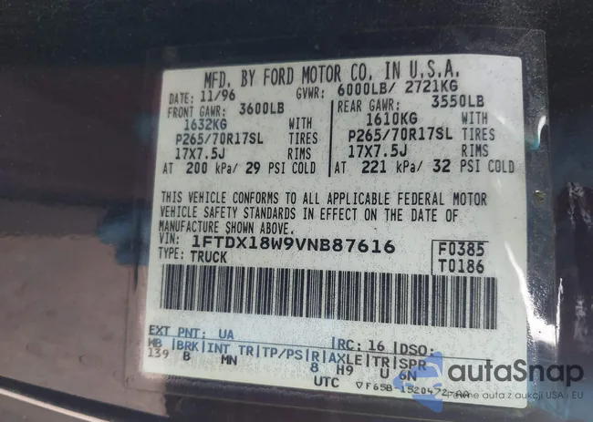 1FTDX18W9VNB87616: 43342370