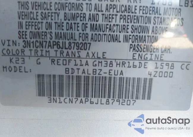 3N1CN7AP6JL879207: 43342388