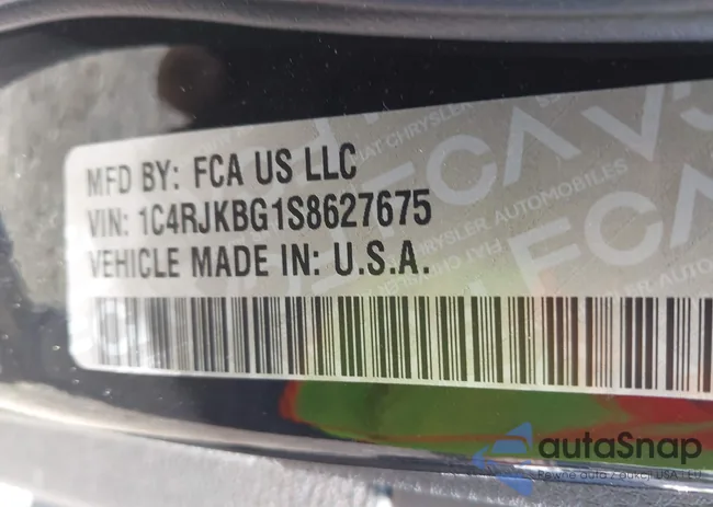 1C4RJKBG1S8627675: 43342587