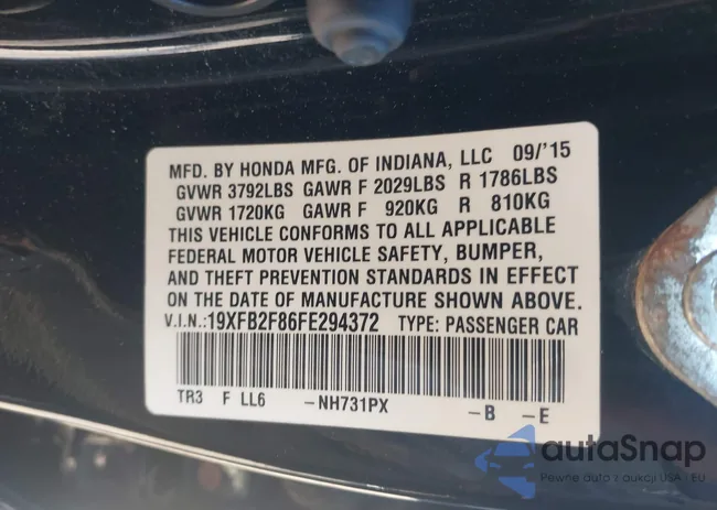 19XFB2F86FE294372: 43342615