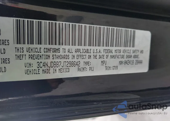 3C4NJDBB7JT298642: 43343709