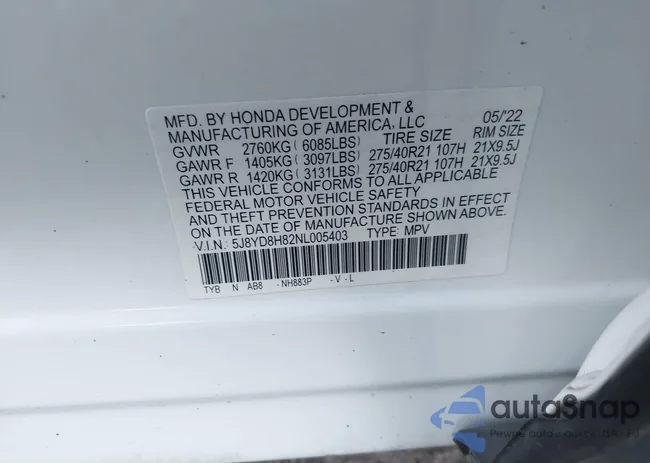 5J8YD8H82NL005403: 43343926