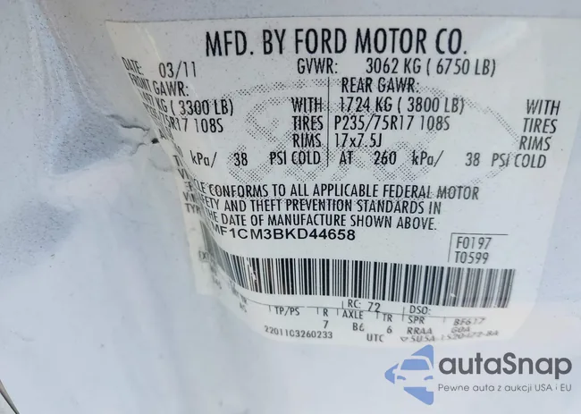 1FTMF1CM3BKD44658: 43343963