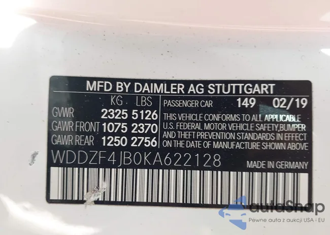 WDDZF4JB0KA622128: 43343976