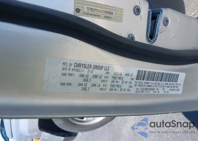 1C4NJPBA4CD605864: 43344090