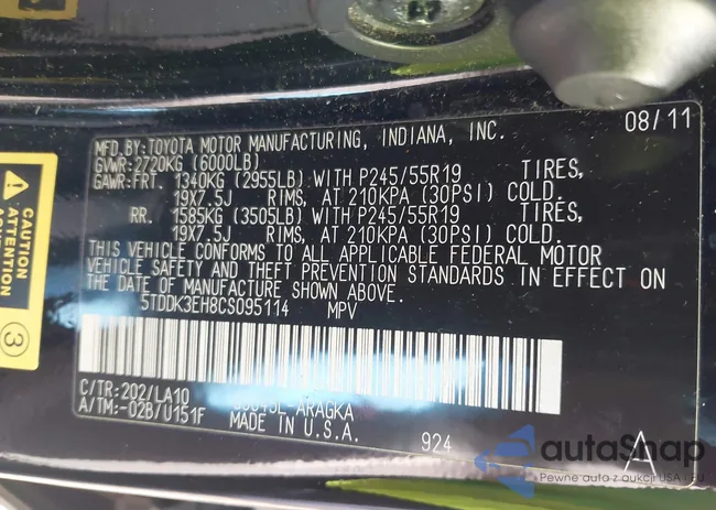 5TDDK3EH8CS095114: 43344170