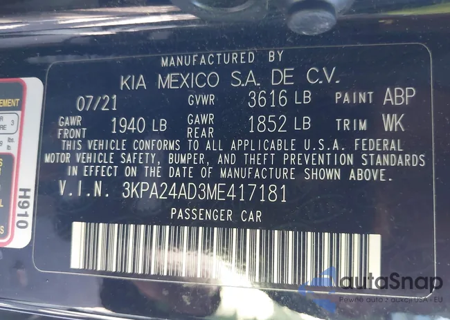 3KPA24AD3ME417181: 43344242