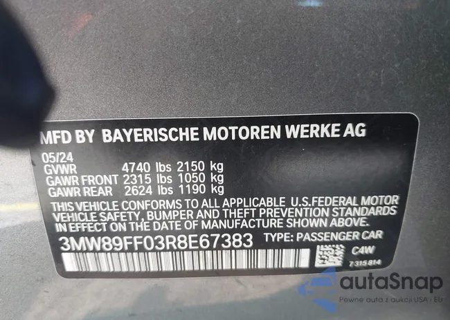 3MW89FF03R8E67383: 43344277