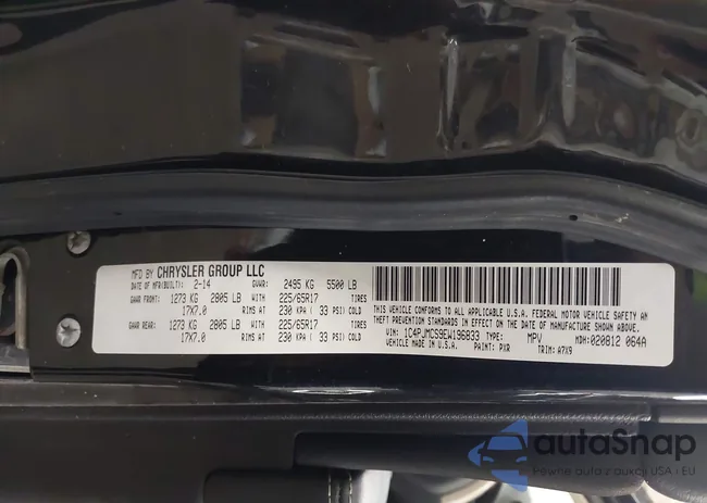 1C4PJMCS9EW196833: 43343392