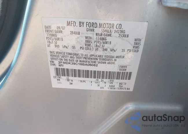 2FMDK39C18BA06082: 43343440