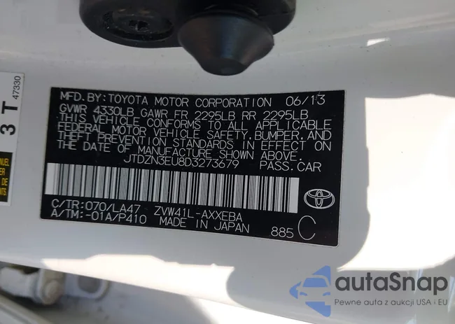 JTDZN3EU8D3273679: 43343500