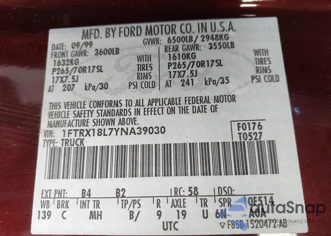 1FTRX18L7YNA39030: 43344790