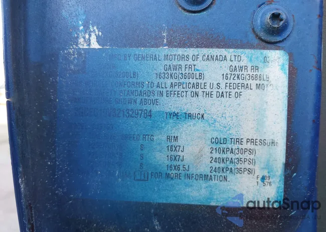 2GCEC19V321329784: 43344938