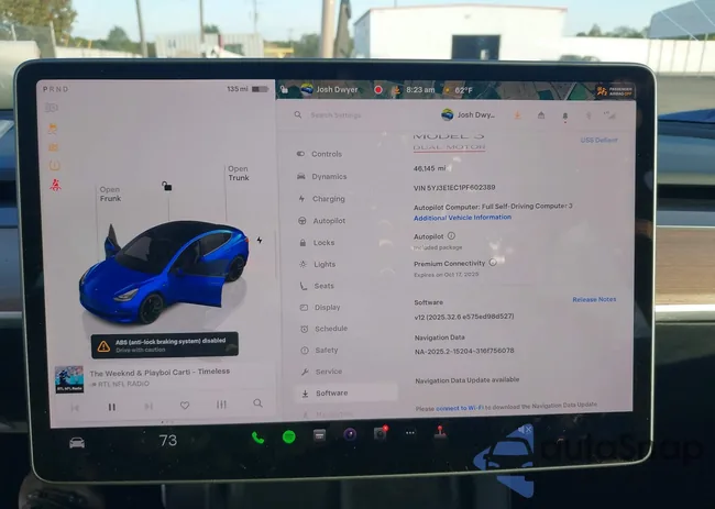 5YJ3E1EC1PF602389: 43345001