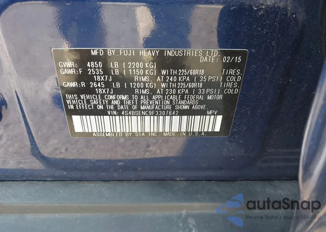 4S4BSENC9F3307642: 43345068