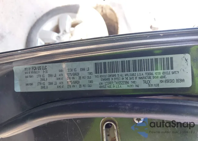 1C6RR7LTXHS522394: 43345069