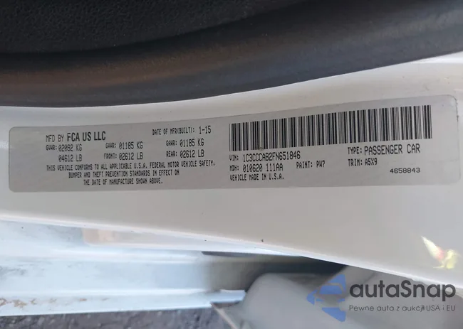 1C3CCCAB2FN651846: 43345151