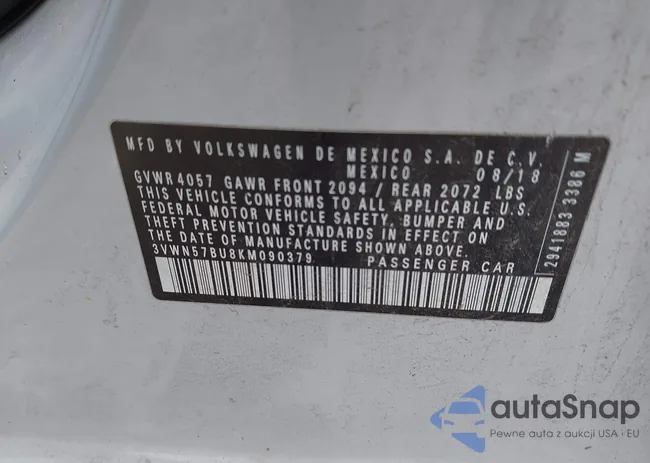 3VWN57BU8KM090379: 43345165