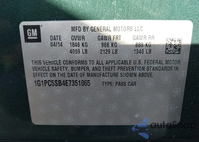 1G1PC5SB4E7351065: 43344312