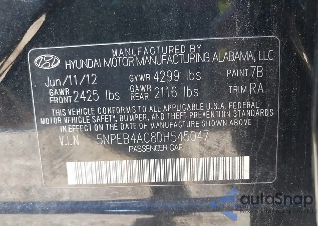 5NPEB4AC8DH545047: 43344421