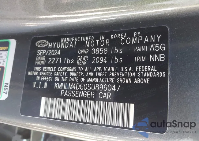 KMHLM4DG0SU896047: 43345696