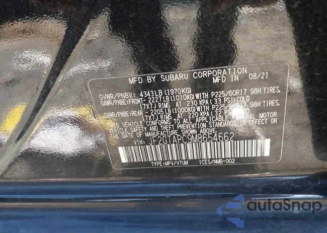 JF2GTAPC9M8654662: 43345784