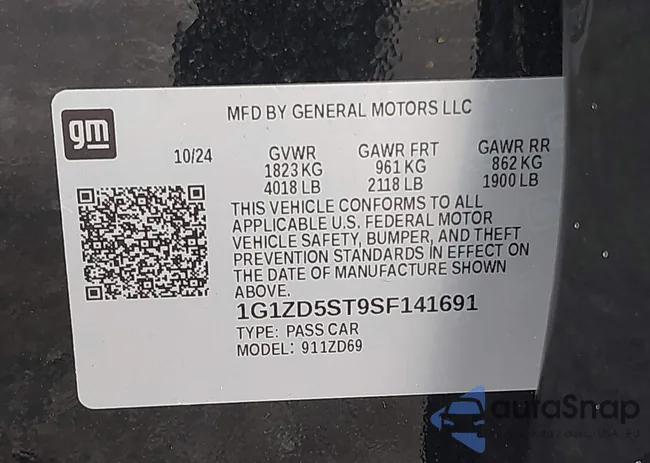 1G1ZD5ST9SF141691: 43345854