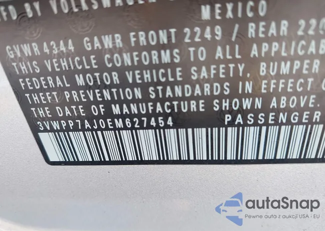 3VWPP7AJ0EM627454: 43345975