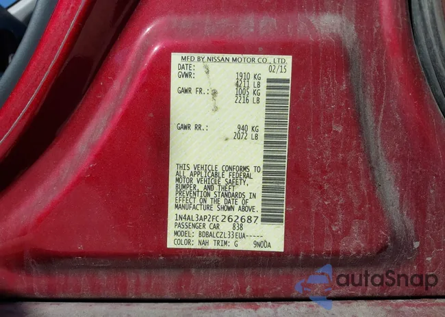 1N4AL3AP2FC262687: 43346010