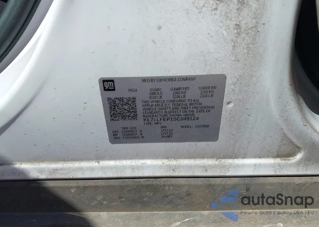 KL77LFEP1SC049124: 43346036