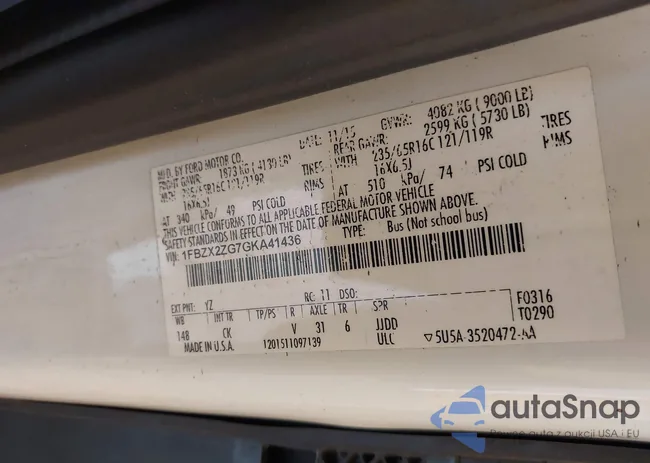 1FBZX2ZG7GKA41436: 43346163