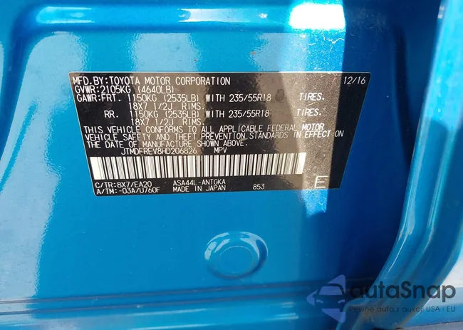 JTMDFREV8HD206826: 43346198