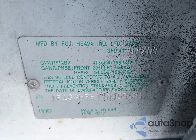 JF1SG63674H755781: 43346205